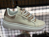 Sneakers Ynot con charm strass su lacci lurex bicolore