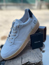 SNEAKERS D.A.T.E BASIC WHITE -BLUE ART G